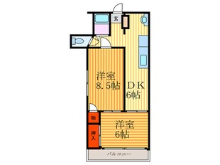 カドノハイツⅠの物件間取画像